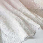 Vintage Floral Embroidery Tulle Lace Trim