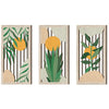 Wall Art, 20cm x 40cm x 3 Panels, Energy-Saving Green Plant Design, Triple Set