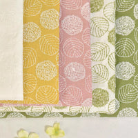 120cm Width x 95cm Length Retro Leaf Embroidery Cotton Linen Fabric