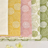 120cm Width x 95cm Length Retro Leaf Embroidery Cotton Linen Fabric