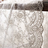 135cm Width  Retro 3D Vine Floral Embroidery Bone Lace Fabric