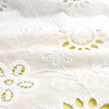 125cm Width x 95cm Length Hollow-out Sunflower  Embroidery Cotton Fabric