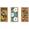 Wood Wall Art 20cm x 40cm x 3pcs Hollow out Morden Scenery Botanical animal or floral art set