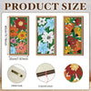 Wood Wall Art 20cm x 40cm x 3pcs Hollow out Morden Scenery Botanical animal or floral art set