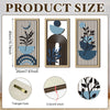 Wood Wall Art 20cm x 40cm x 3pcs Hollow out Morden Scenery Botanical animal or floral art set