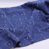 170cm Width x 95cm Length Plum Blossom Jacquard Applique Sytle Denim Fabric