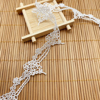 14 Yards Elegant Retro Lolita Floral Embroidery Beads-like Necklace Lace Ribbon
