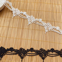 14 Yards Elegant Retro Lolita Floral Embroidery Beads-like Necklace Lace Ribbon