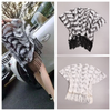 130cm Width x 95cm Length Feather Pattern Embroidery Lace Fabric