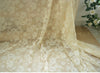 150cm Width Grid Floral Embroidery Lace Fabric