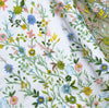150cm Width x 95cm Length Colorful Botanical Vine  Floral Embroidery  Lace Fabric