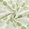 120cm Width x 95cm Length Retro Leaf Embroidery Cotton Linen Fabric