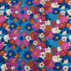 150cm Width x 95cm Length Retro Colorful Flower Pattern Print Cotton Fabric