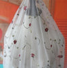 Vine Floral Embroidered Tulle Lace Fabric by the Yard