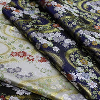 75cm幅 ゴールデン スタイル 花柄ジャカード 金襴 生地