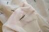 145cm Width x 95cm Length Pink Tulip Floral Pattern Embroidery Chiffon Fabric