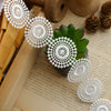 3 Yards x 3.5cm Width Geometric Circular Shape Circle Lace Ribbon