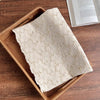 130cm Width  Vintage Hollow-out Cotton Floral Embroidery Fabric Beige