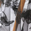 130cm Width 3D Butterfly Floral Embroidery Lace Fabric