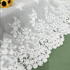 2 Yards x 14 inches Width Vintage Hollow-Out 3D Floral Embroidery Cotton Lace Fabric Trim