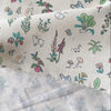 135cm Width x 95cm Length Botanical Floral Trees  animal print Cotton Fabric