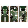 Wood Wall Art 20cm x 40cm x 3pcs Hollow out Morden Scenery Botanical animal or floral art set