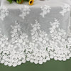 2 Yards x 14 inches Width Vintage Hollow-Out 3D Floral Embroidery Cotton Lace Fabric Trim