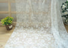 150cm Width Grid Floral Embroidery Lace Fabric