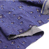170cm Width x 95cm Length Plum Blossom Jacquard Applique Sytle Denim Fabric