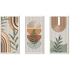 Wood Wall Art 20cm x 40cm x 3pcs Hollow out Morden Scenery Botanical animal or floral art set
