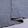 170cm Width x 95cm Length Plum Blossom Jacquard Applique Sytle Denim Fabric