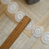 3 Yards x 3.5cm Width Geometric Circular Shape Circle Lace Ribbon