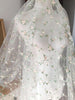 140cm Width Vine Floral Branch Floral Embroidery Lace Fabric