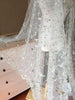 140cm Width Vine Floral Branch Floral Embroidery Lace Fabric