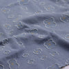 170cm Width x 95cm Length Plum Blossom Jacquard Applique Sytle Denim Fabric