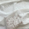 125cm Width x 95cm Length Retro Heart Shape Embroidery Cotton Linen Blend Fabric