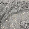 130cm Width x 95cm Length Hollow-out Feather and Leaf Pattern Lace Fabric