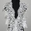 2 Yards x 25cm Width Floral Embroidery Bride Wedding Veil Lace Trim
