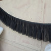2 Yards of 18cm Width 2-Layer Soft Frill RuffledLace Fabric Trim