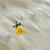 幅 130cm カラフルな花柄刺繍オーガンザ混レース生地