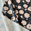 150cm Width x 95cm Length Star Space and Peony Floral Print Cotton Fabric
