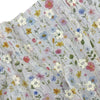 130cm Width x 95cm Length Colorful Floral Botanical  Print and Embroidery Fabric