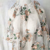 130cm Width x 95cm Length Branch Floral Embroidery Lace Fabric