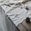 53 inches Width Vintage Geometrical Floral Embroidery Lace Fabric by The Yard