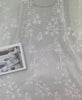 130cm Width x 90cm Length 3D Vine Floral Embroidery Linen Cotton Lace Fabric