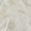 145cm Width Hollow-out and Poppy Floral Embroidery Fabric