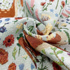 150cm Width x 95cm Length Botanical Flower and Animal Deer Jacquard Fabric