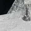 130cm Width x 95cm Length Vine Tree Leaf and Floral Embroidery Lace Fabric
