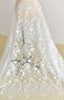 130cm Width x 95cm Length Premium Vine Floral Wedding Bridal Lace Fabric