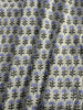 130cm Width x 95cm Length Retro Blue Floral Print Cotton Fabric
